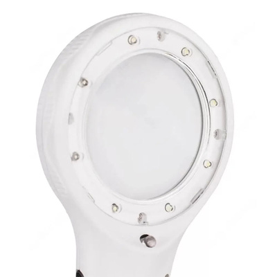 Лупа Ridni RD-9586 ручная с LED подсветкой 4X увеличение (диаметр 60 мм)