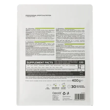 Цитрулін малат OstroVit Citrulline Malate зелене яблуко, 400 г