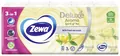 Хусточки паперові Zewa Deluxe Aroma Аромат Чаю 3 шари, 10 шт х 10 уп