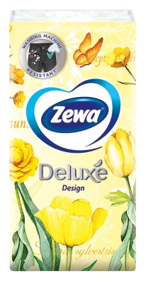 Платочки бумажные Zewa Deluxe Design 3 слоя, 10 шт х 1 уп