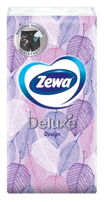 Платочки бумажные Zewa Deluxe Design 3 слоя, 10 шт х 1 уп