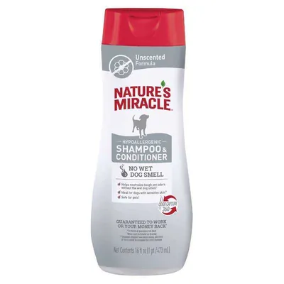Шампунь-кондиціонер Nature's Miracle Hypoallergenic гіпоалергенний для собак, 473 мл