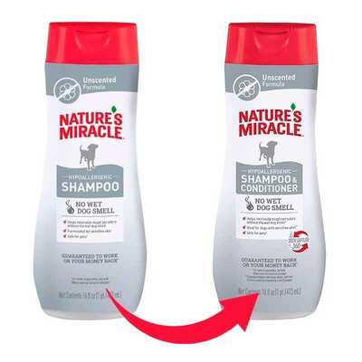 Шампунь-кондиционер Nature's Miracle Hypoallergenic гипоаллергенный для собак, 473 мл