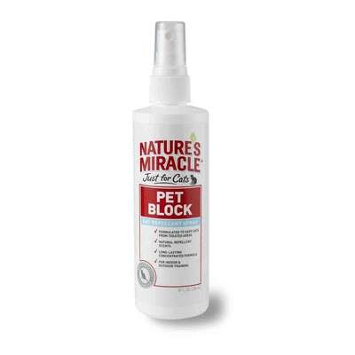 Спрей отпугивающий Nature's Miracle Pet Block для кошек, 236 мл