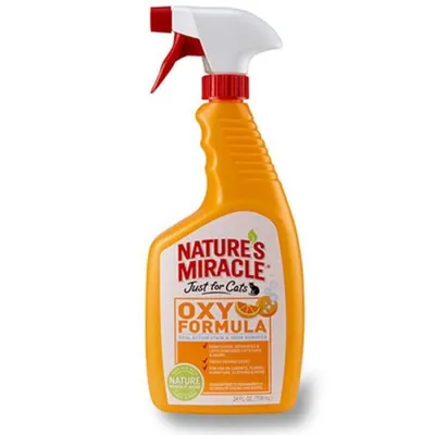 Спрей для видалення плям і запахів Nature's Miracle Set-In Stain Destroyer Oxy Formula Оранж-Оксі для котів, 709 мл