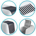 Туалет закритий Petmax Cat Toilet Ella Comfort для котів з фільтром, біло-мокка, 57х39х41 см