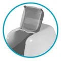 Туалет закритий Petmax Cat Toilet Ella Comfort для котів з фільтром, біло-рожевий, 57х39х41 см