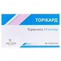 Торікард таблетки по 10 мг №30 (10х3)