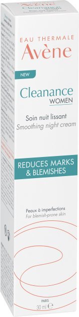 Крем для лица Avene Cleanance Women ночной разглаживающий, 30 мл