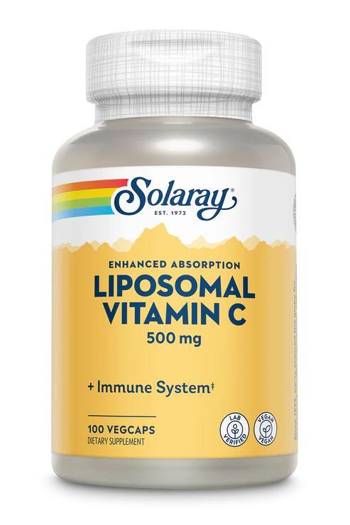 Витамин С липосомальный Solaray Liposomal Vitamin C 500 мг, 100 растительных капсул