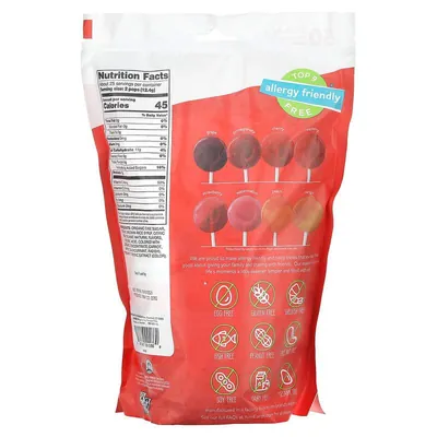 Льодяники органічні YumEarth Organic Pops асорті 310 г, 50 льодяників в індивідуальній упаковці