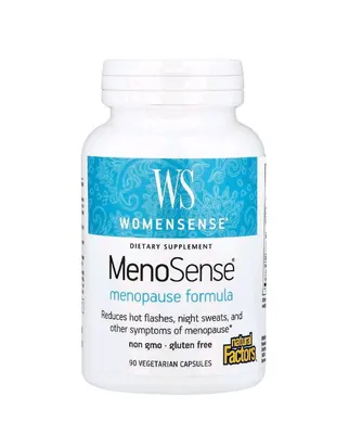 Комплекс для прийому в період менопаузи Natural Factors WomenSense MenoSense, 90 вегетаріанських капсул