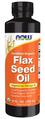 Льняное масло органическое NOW Flax Seed Oil 1000 мг, 355 мл