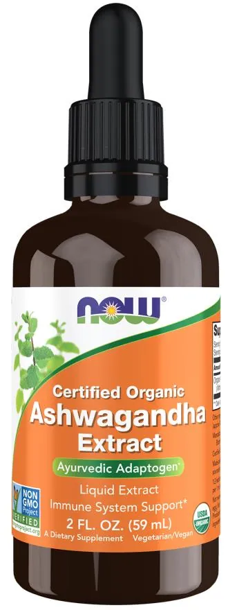 Ашваганда NOW Ashwagandha розчин, 59 мл
