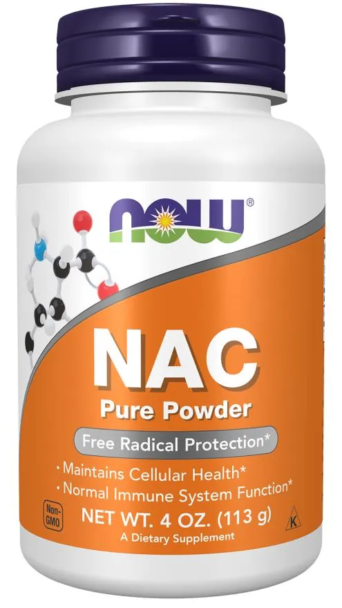N-Ацетилцистеїн NOW NAC порошок, 113 г