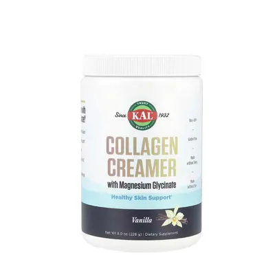Колагенові вершки з магнієм гліцинатом KAL Collagen Creamer ваніль, 228 г
