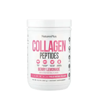 Коллагеновые пептиды Nature's Plus Collagen Peptides ягодный лимонад, 364 г