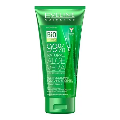 Алое-гель для обличчя і тіла Eveline 99% Natural Aloe Vera універсальний з охолоджуючим ефектом, 250 мл