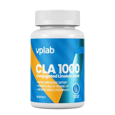 Кон'югована лінолева кислота VPlab CLA 1000, 90 капсул