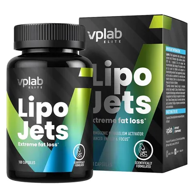 Жироспалювач VPlab Elite Lipo Jets, 100 капсул