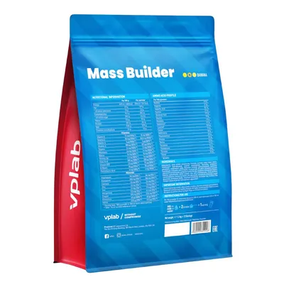 Гейнер VPLab Mass Builder банан, 1,2 кг