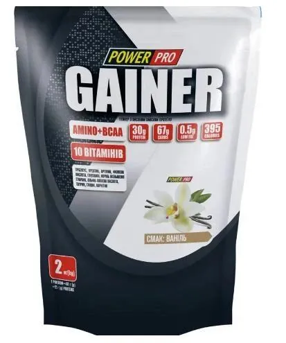 Гейнер Power Pro Gainer Amino + BCAA ваніль, 2 кг