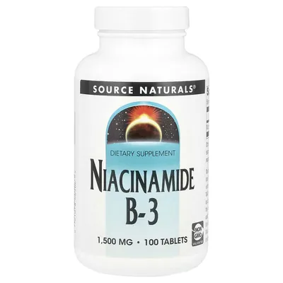 Ніацинамід Source Naturals Niacinamide B-3 1500 мг, 100 таблеток