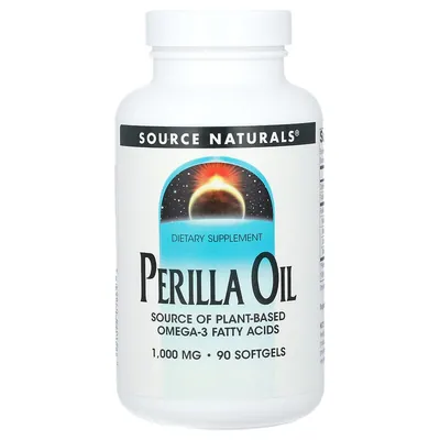 Олія перили Source Naturals Perilla Oil, 90 гелевих капсул