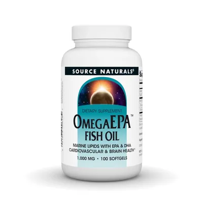 Омега Source Naturals Omega EPA Fish Oil 1000 мг, 100 капсул