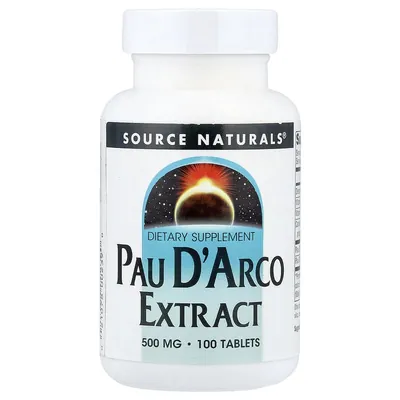 Пау Д'арко Source Naturals Pau D'Arco, 100 таблеток