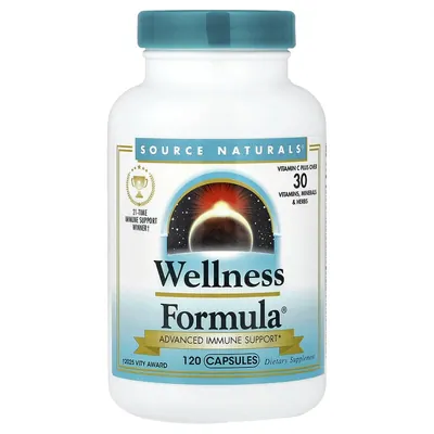 Підтримка імунітету Source Naturals Wellness Formula, 120 капсул