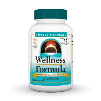 Підтримка імунітету Source Naturals Wellness Formula, 60 капсул