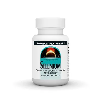 Селен Source Naturals Selenium 200 мкг, 60 таблеток