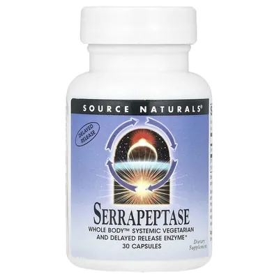 Серрапептаза Source Naturals Serrapeptase, 30 капсул
