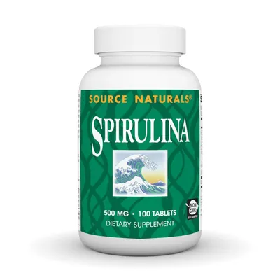Спіруліна Source Naturals Spirulina, 100 таблеток