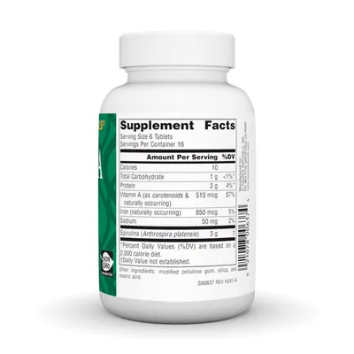 Спіруліна Source Naturals Spirulina, 100 таблеток