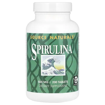 Спіруліна Source Naturals Spirulina, 200 таблеток