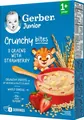 Каша суха швидкорозчинна Gerber Мультизлакова з хрусткими пластівцями та шматочками полуниці для дітей від 1 року, 200 г