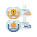 Пустушка силіконова Philips Avent Ultra Air SCF080/23 0-6 місяців, для хлопчиків, 2 шт