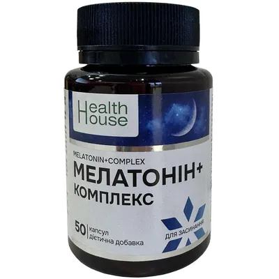 Мелатонін + комплекс Health House капсули №50