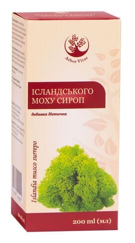 Исландского мха сироп Arbor Vitae по 200 мл