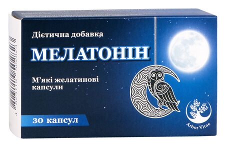 Мелатонин + В6 Arbor Vitae мягкие желатиновые капсулы по 3 мг №30