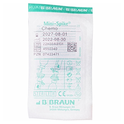Канюля аспирационная B.Braun Mini-Spike Chemo Filter c фильтром частиц 5 мкм красный