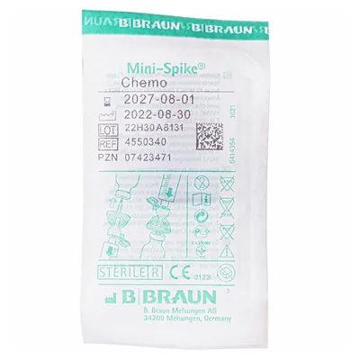 Канюля аспіраційна B.Braun Mini-Spike Chemo Filter з фільтром частинок 5 мкм червоний