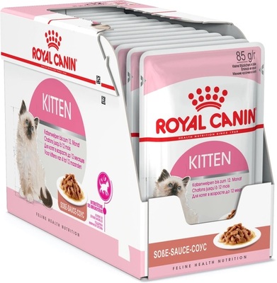 Корм влажный для котят Royal Canin Kitten Instinctive Gravy до 12 месяцев, в соусе, 12 штук по 85 г