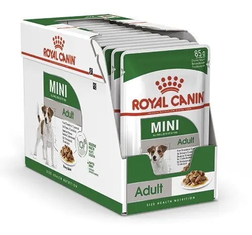 Корм влажный Royal Canin Mini Adult для собак малых пород, соус, 12 штук по 85 г
