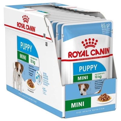 Корм вологий Royal Canin Mini Puppy (пауч) для цуценят малих порід, 2-10 місяців, 12 штук по 85 г