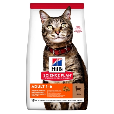 Корм сухий Hill's SP Feline Adult Lamb для дорослих кішок зі смаком ягняти, 300 г