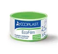 Пластир медичний Ecoplast EcoFilm на полімерній основі, водостійкий 2,5 см x 5 м, в пластик. котушці
