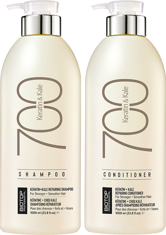 Набір Biotop 700 Keratin & Kale Duo (шампунь 1000 мл + кондиціонер 1000 мл)